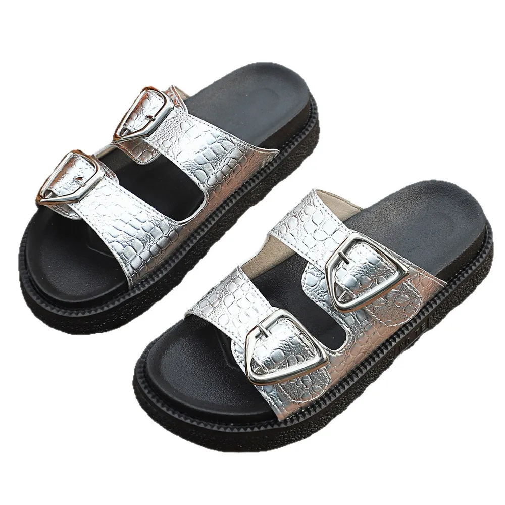 Double Buckle Platform Sandals, image 3