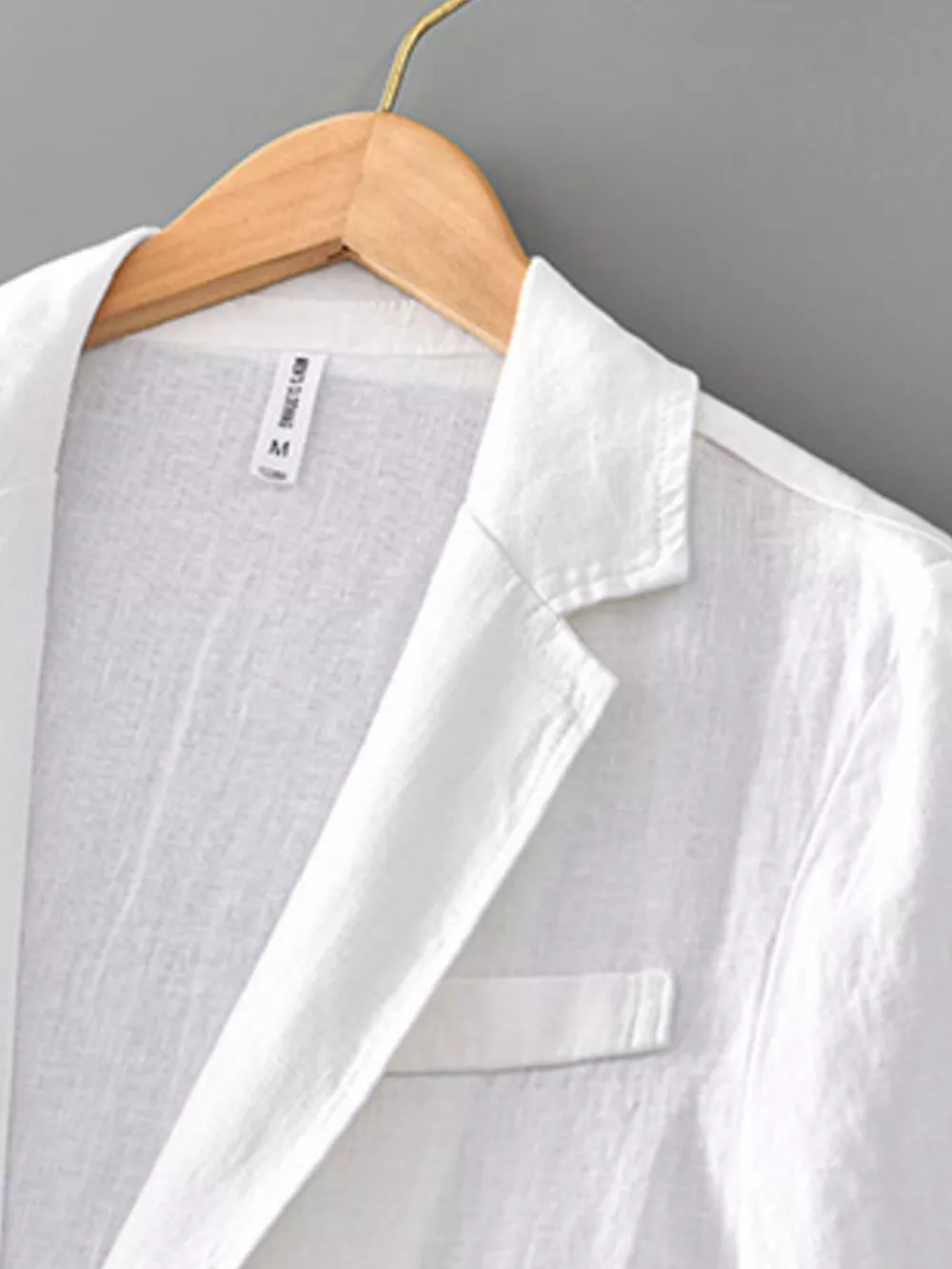 Men's Plus Size Lapel Collar Button Up Blazer, image 5