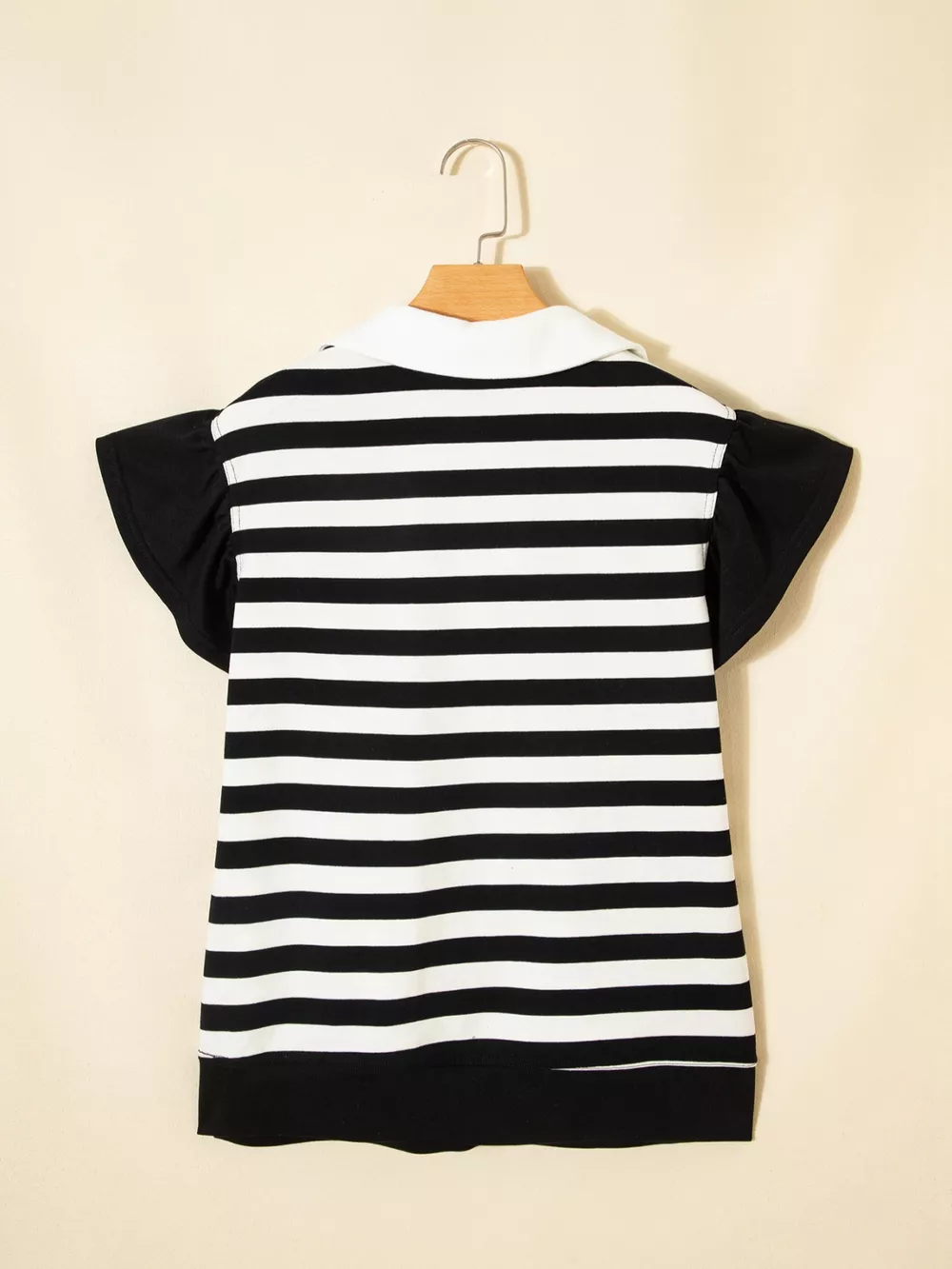 Striped Ruffled Sleeve Blouse, image 9