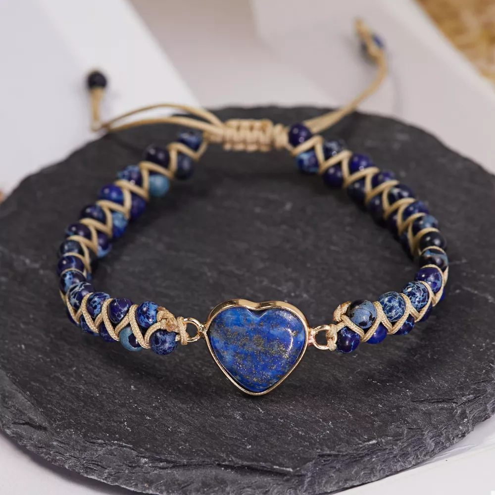 Heart Charm Beaded Bracelet, image 3
