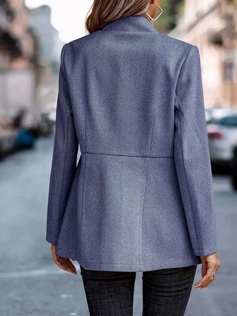 Slim Fit Open Front Blazer, image 9