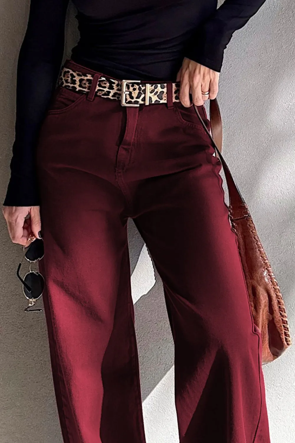 Wide Leg High Waist Fashion Jeans, image 4