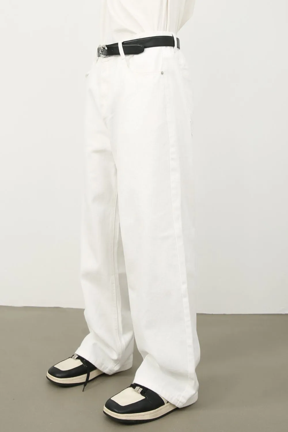 Men's Wide Straight Leg Jeans, image 3