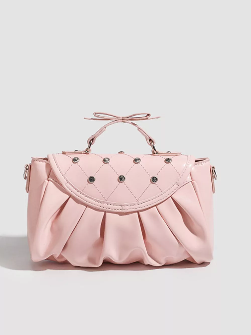 Ruched Bow Crossbody Bag, image 5