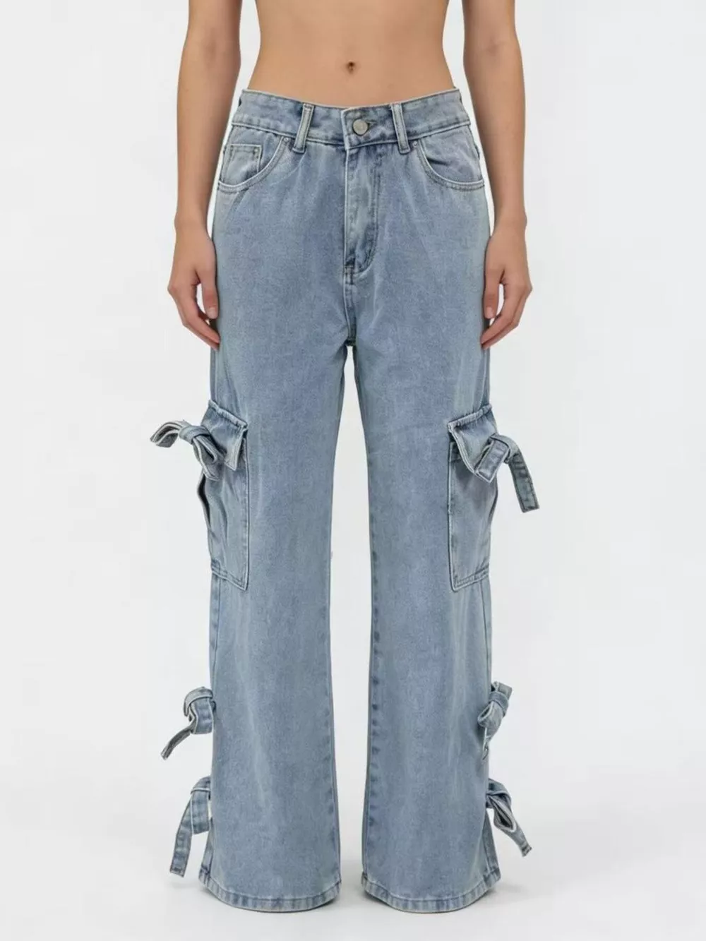 Bow Wide Leg Jeans, image 10