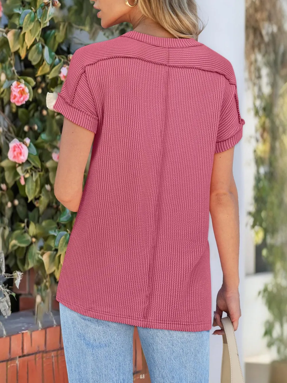 Round Neck Short Sleeve T-Shirt, image 7