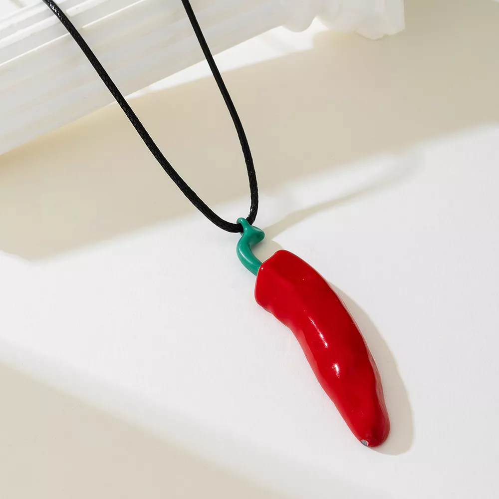 Chili Pepper Pendant Necklace, image 3