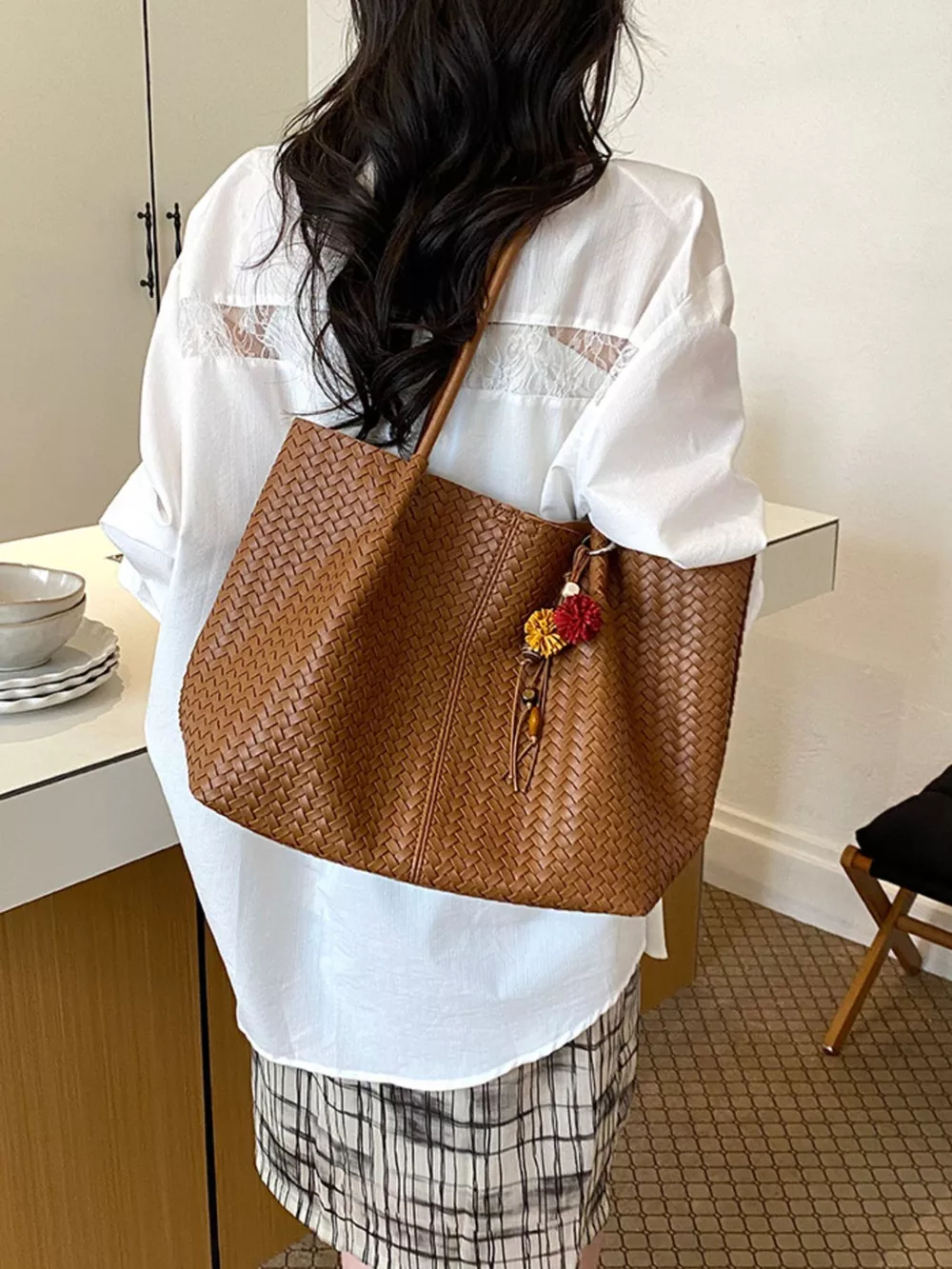 PU Leather Tote Bag, image 8