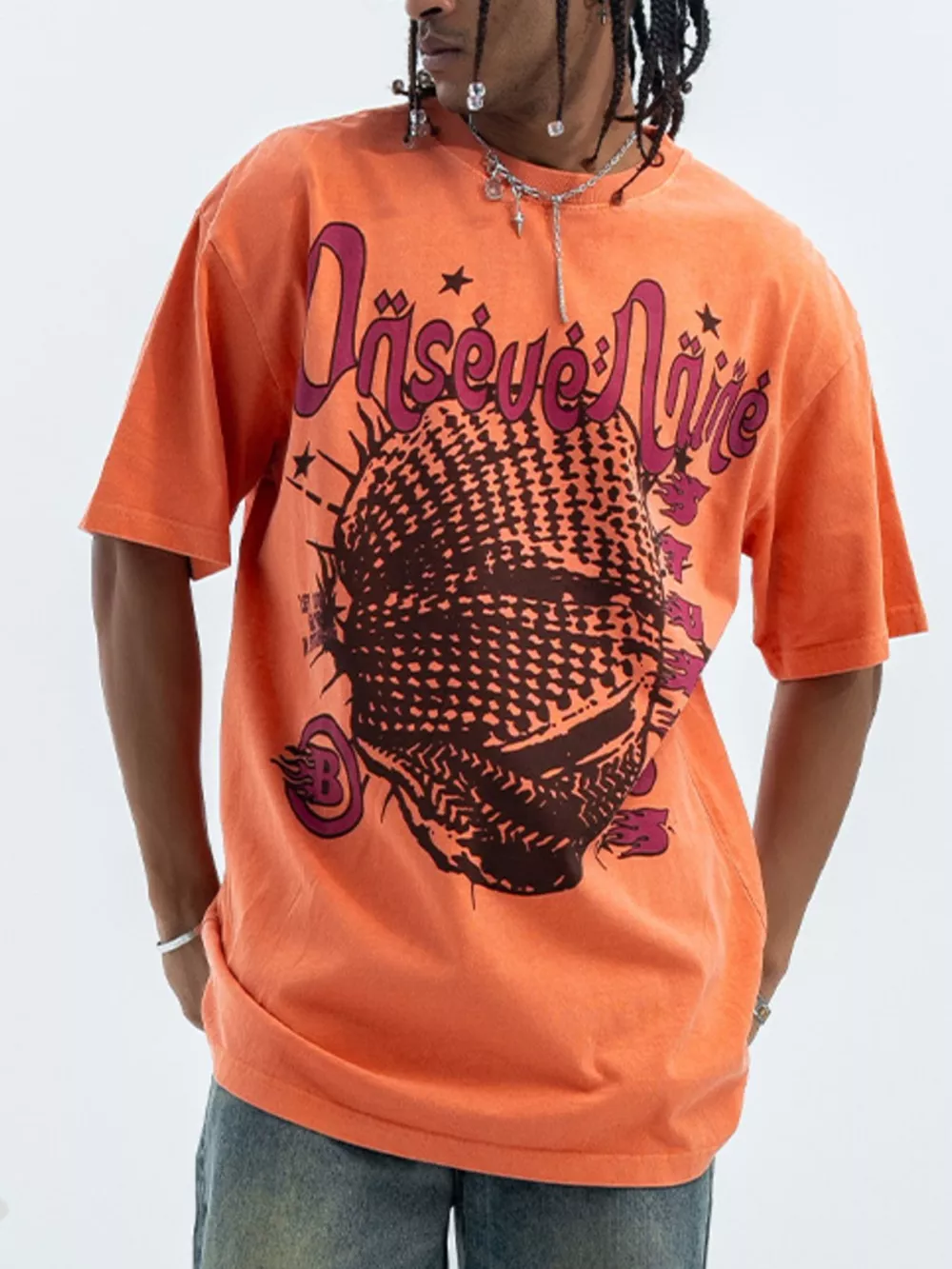 Men's Graphic Round Neck Half Sleeve T-Shirt, image 5