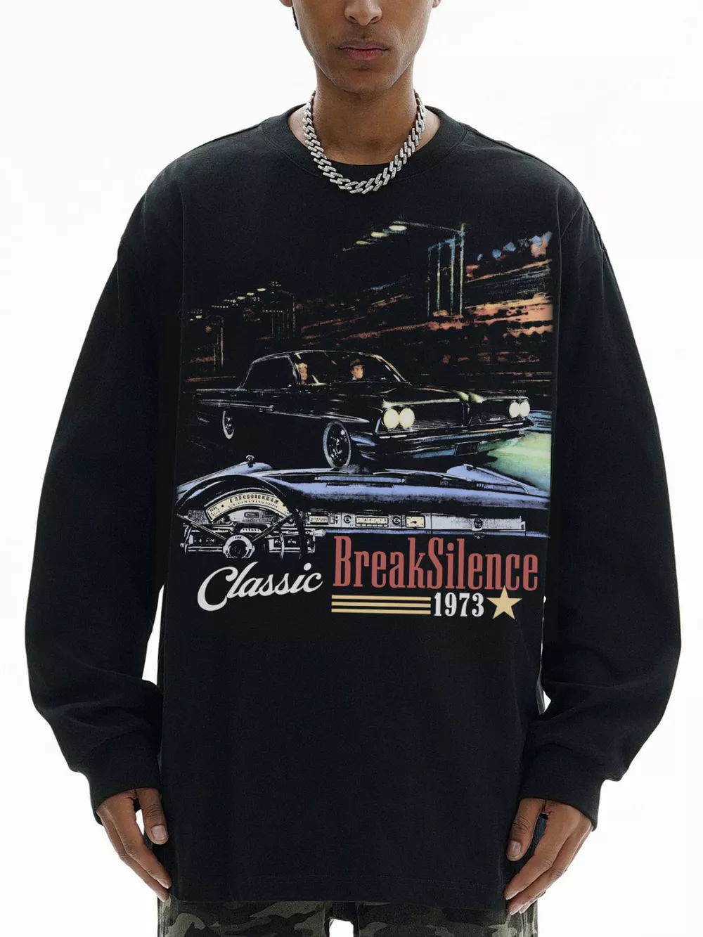 Men's Graphic Long Sleeve Sweatshirt