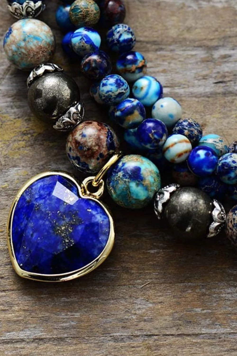 Imperial Stone Heart Three-Layered Bracelet, image 4