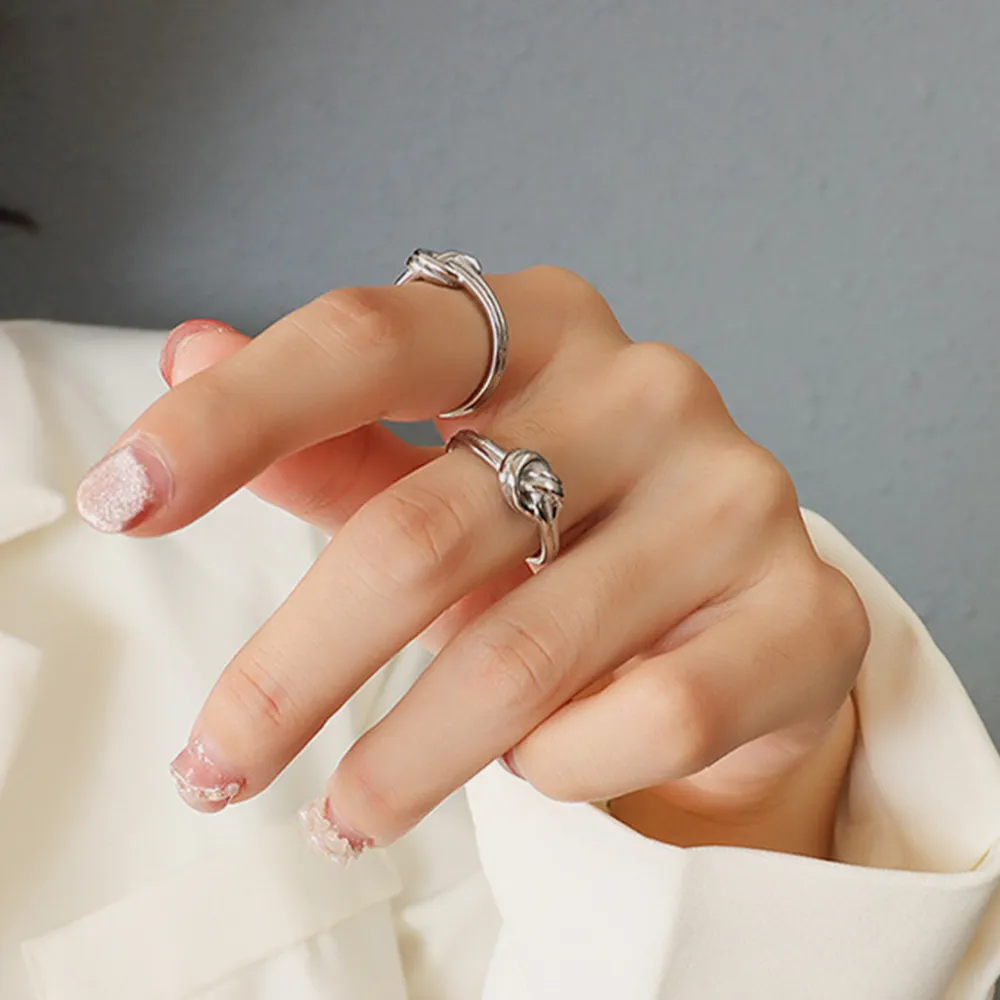 Titanium Steel Knot Ring, image 5