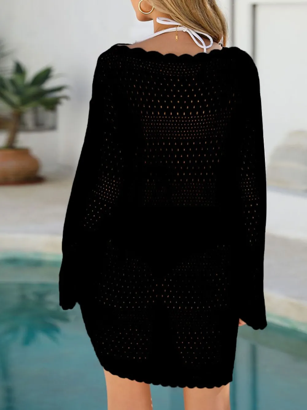 Round Neck Openwork Cover-Up, image 9