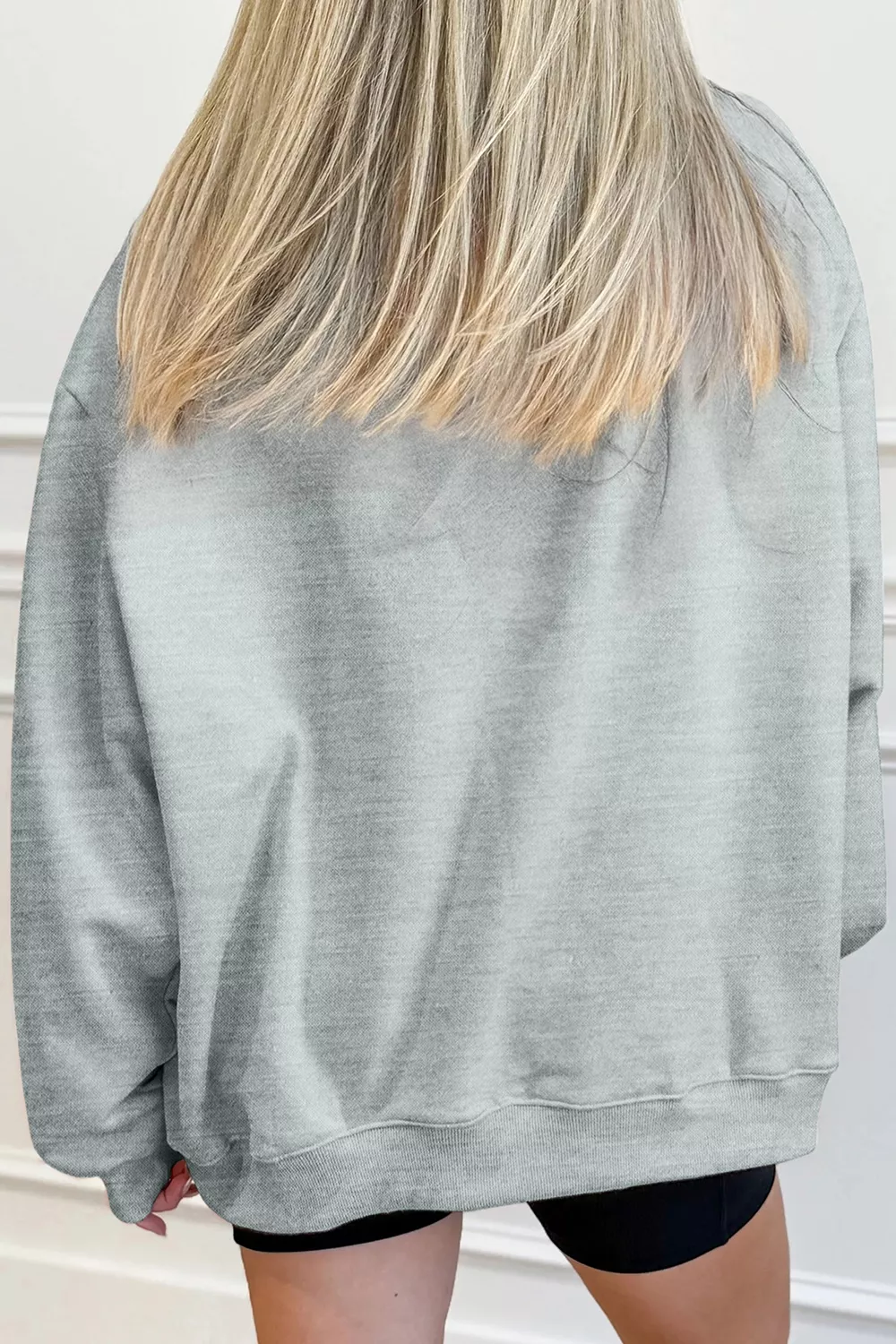 Lucky Mallard Graphic Mock Neck Casual Sweatshirt, image 4
