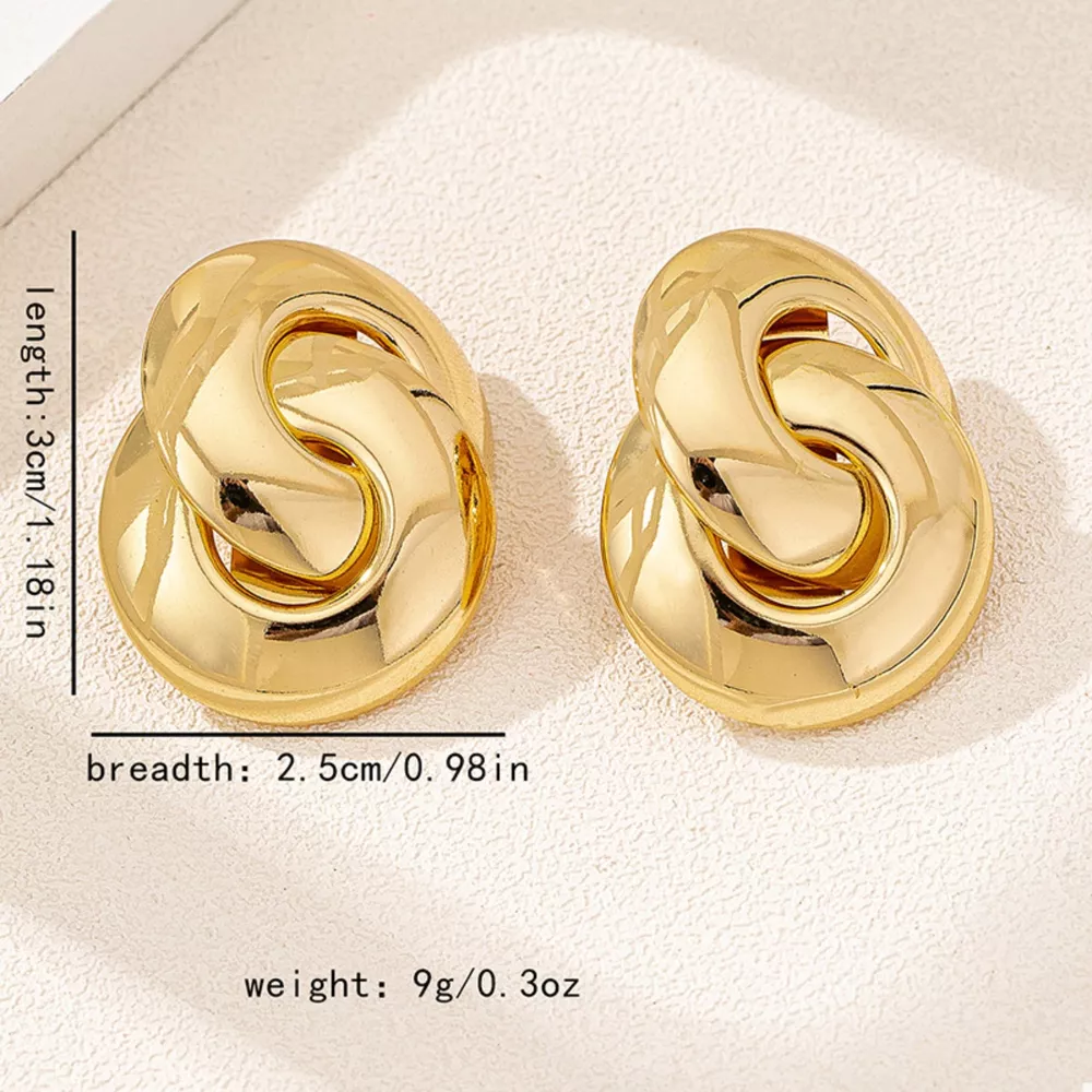Chunky Knot Stud Earrings, image 4