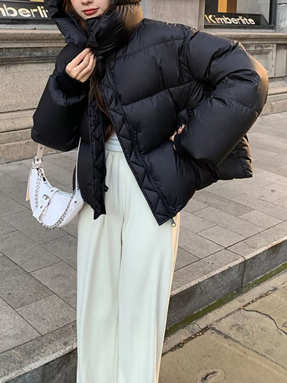 Quilted Hooded Puffer Jacket, image 2