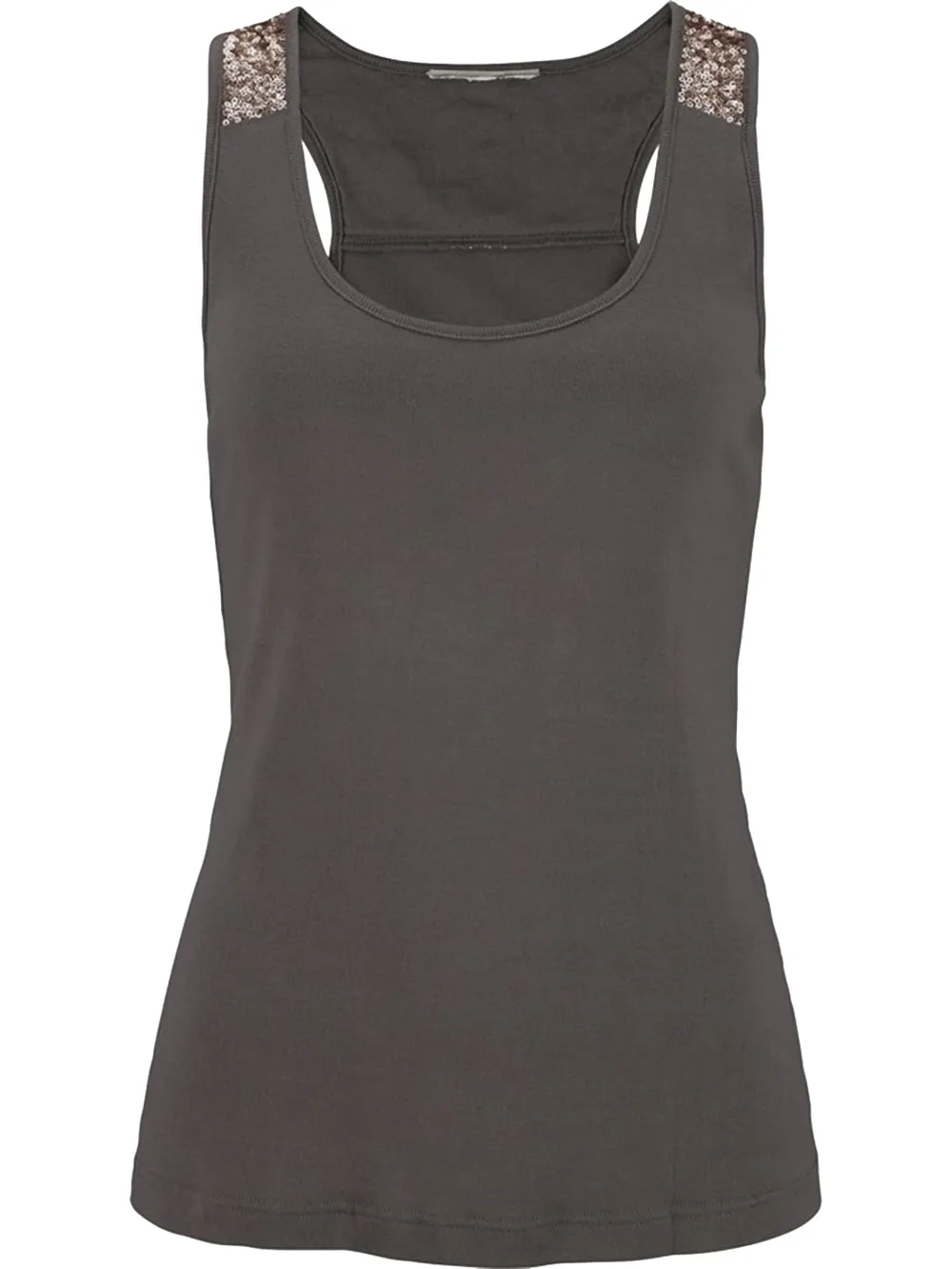 Sequin Scoop Neck Tank, image 2