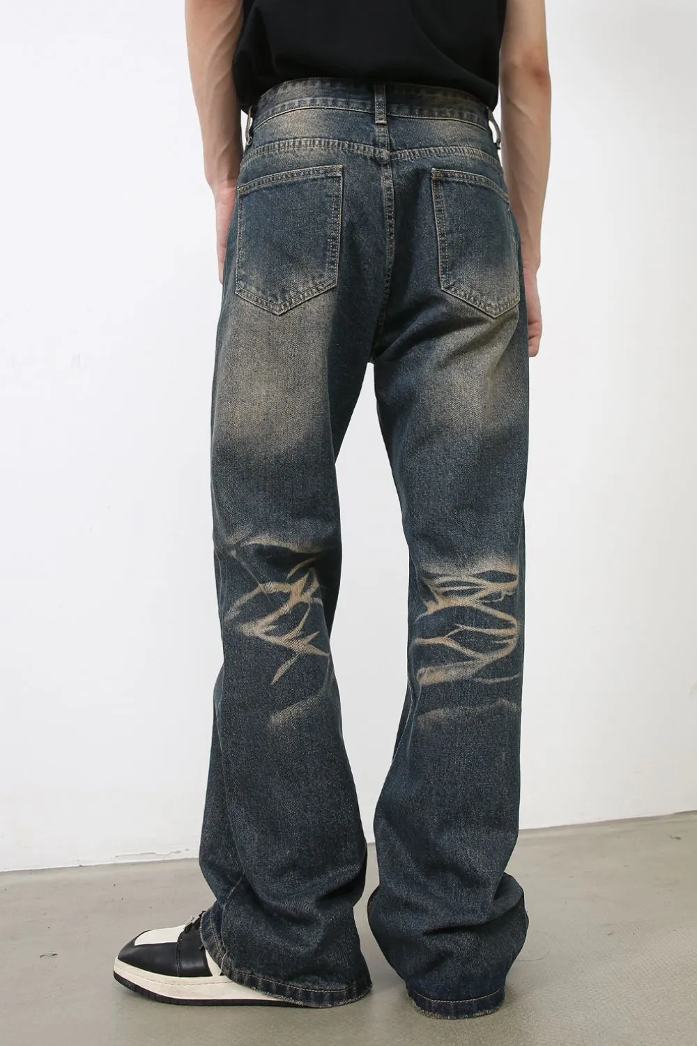 Men's Baggy Jeans with Pockets, image 4