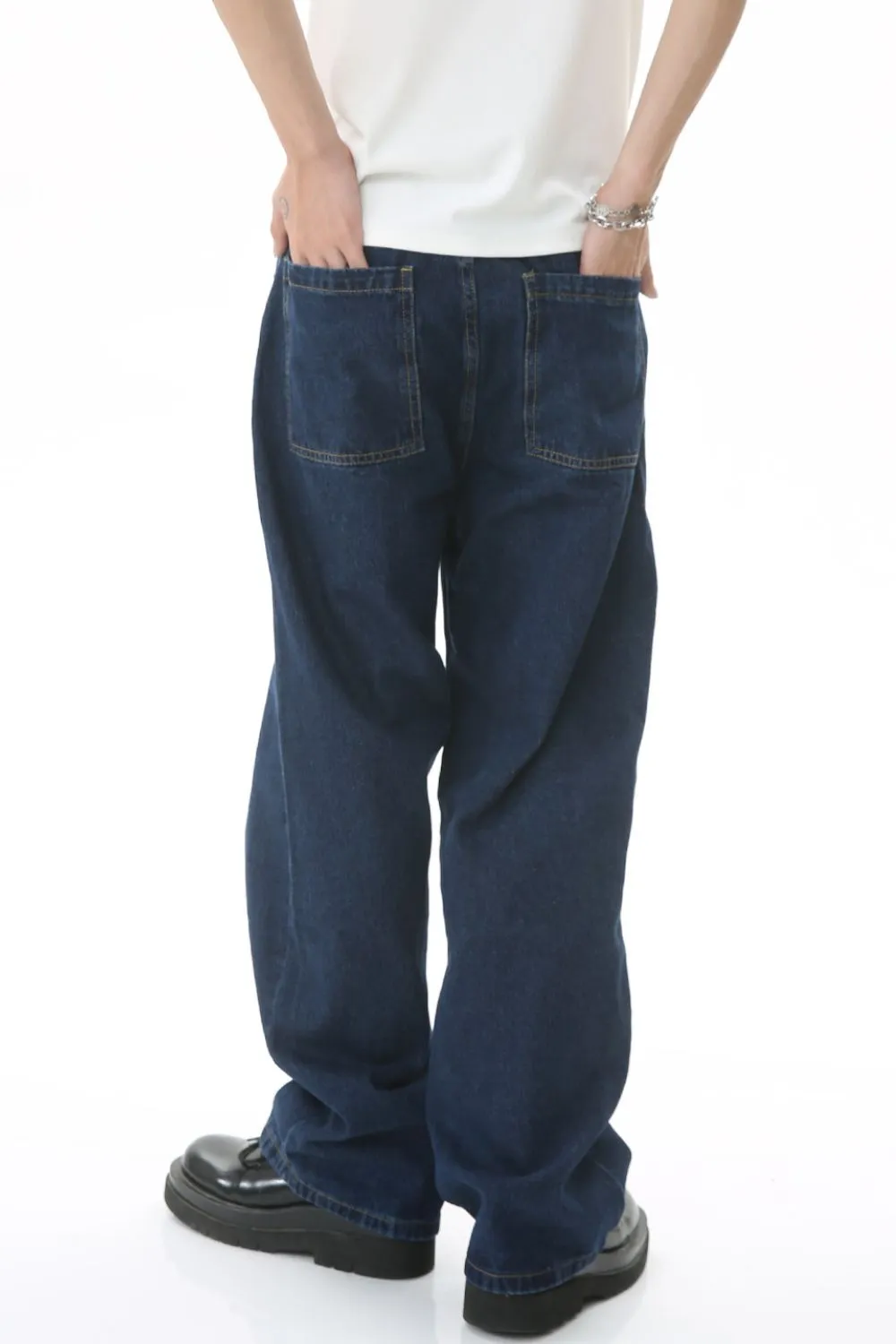 Men's Mid Rise Straight Leg Jeans, image 3