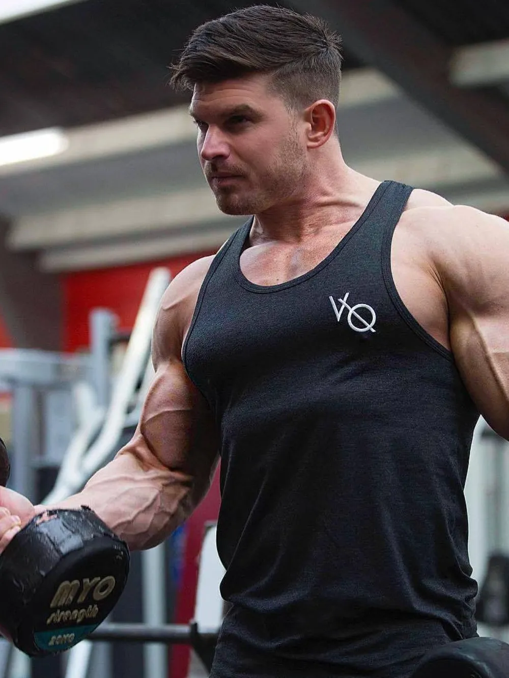 Men's Round Neck Racerback Tank, image 2