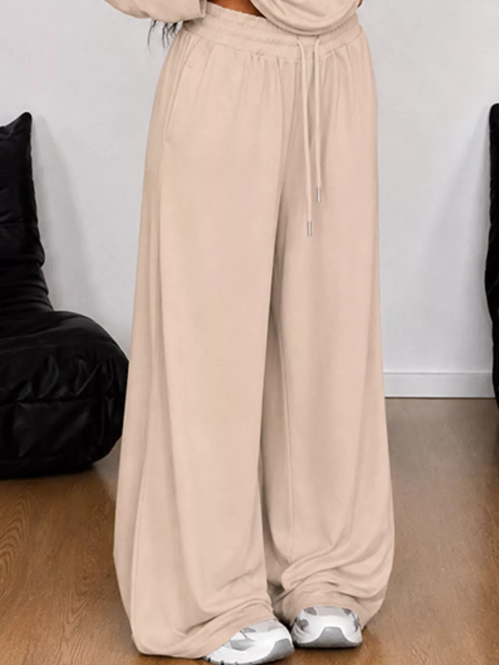 Full Size One-Shoulder Top and Drawstring Pants Set Plus Size, image 26