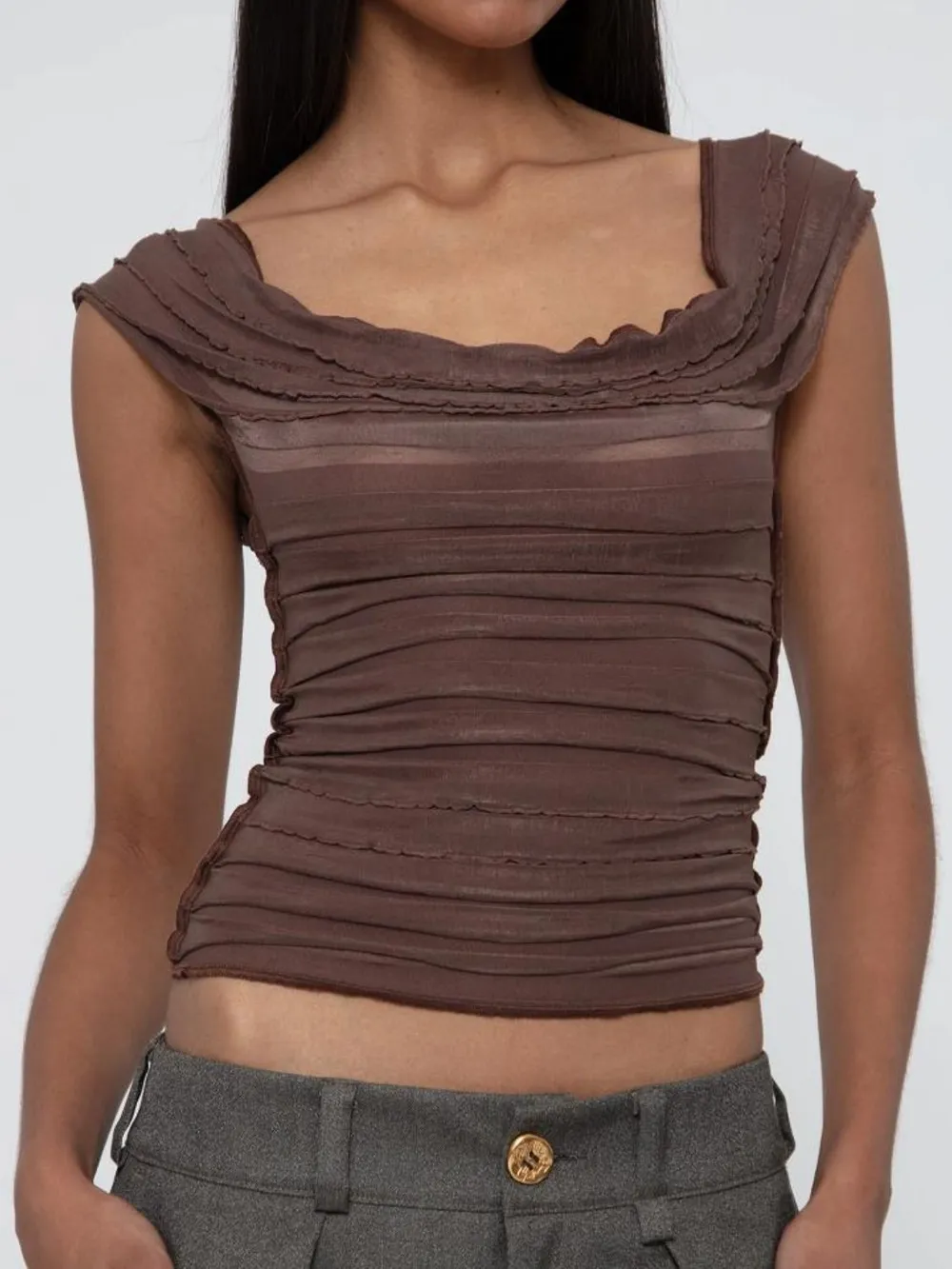 Ruched Solid Tank, image 10