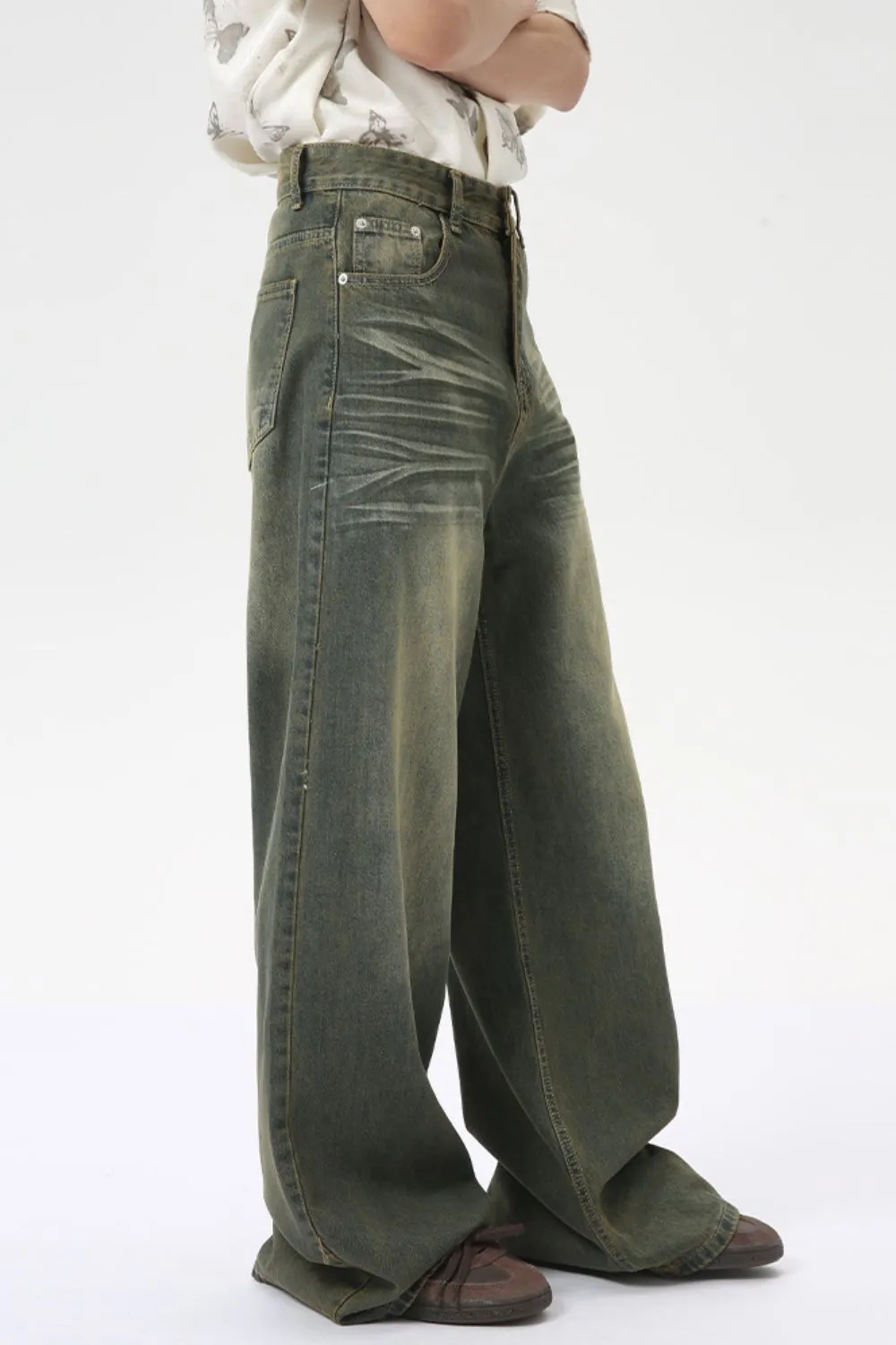 Wide Leg Jeans with Pockets, image 2
