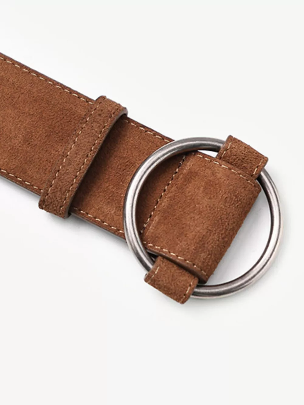 Wide Waist Belt with Circle Buckle, image 4
