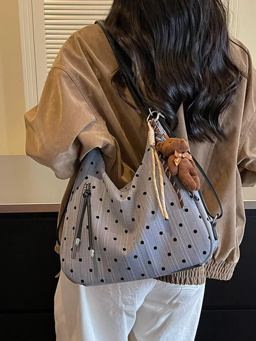 Polka Dot Shoulder Bag, image 3