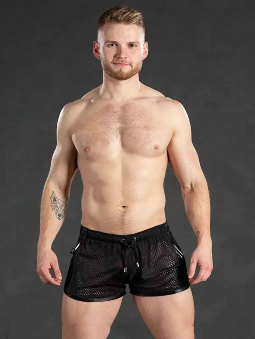 Men's Drawstring Side Striped Active Shorts, image 5