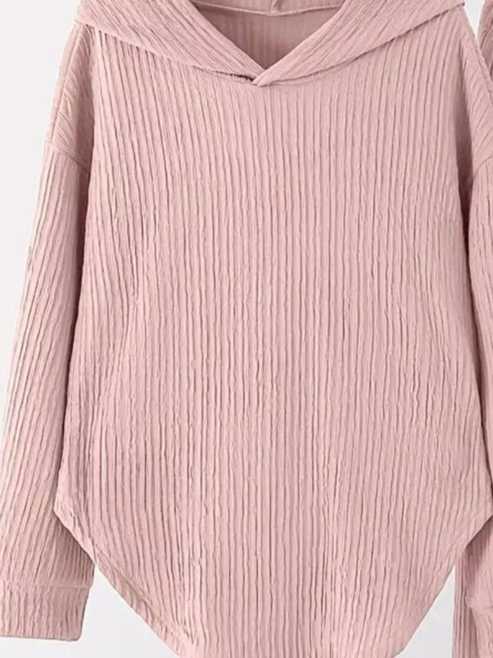 Textured Long Sleeve Hoodie and Pants Set, image 27