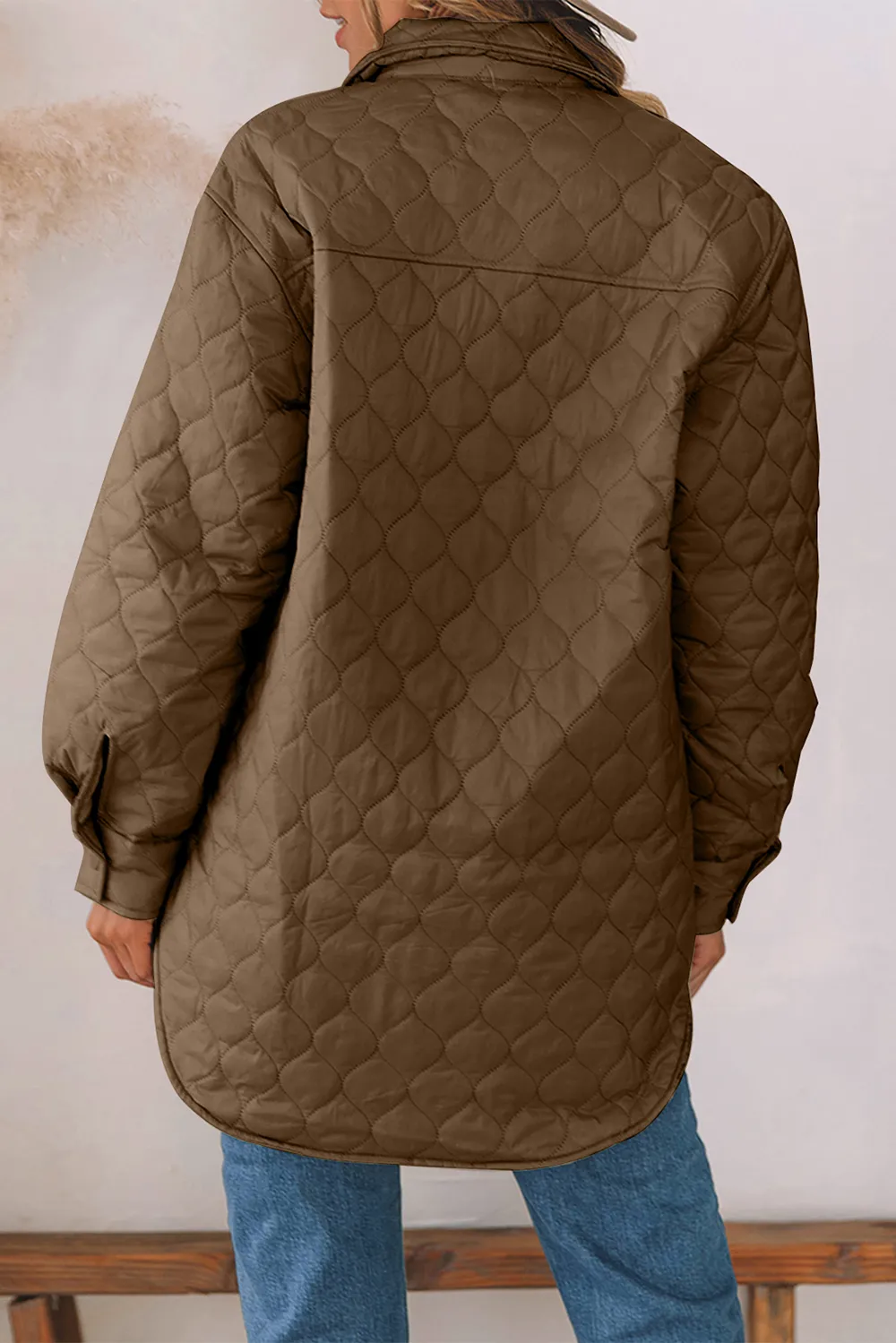 Snap Down Collared Winter Coat, image 10