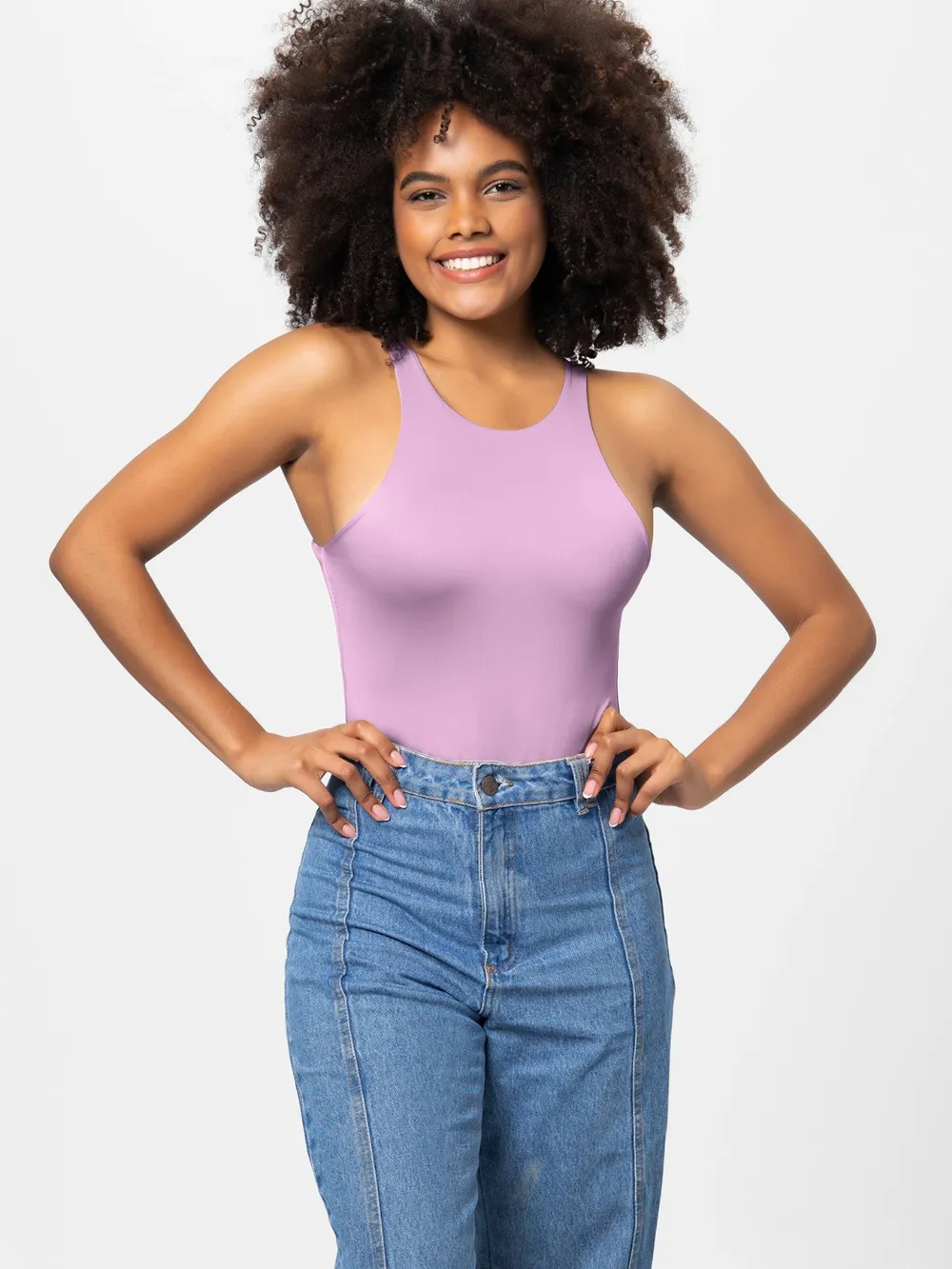 Full Size Round Neck Wide Strap Bodysuit, image 13