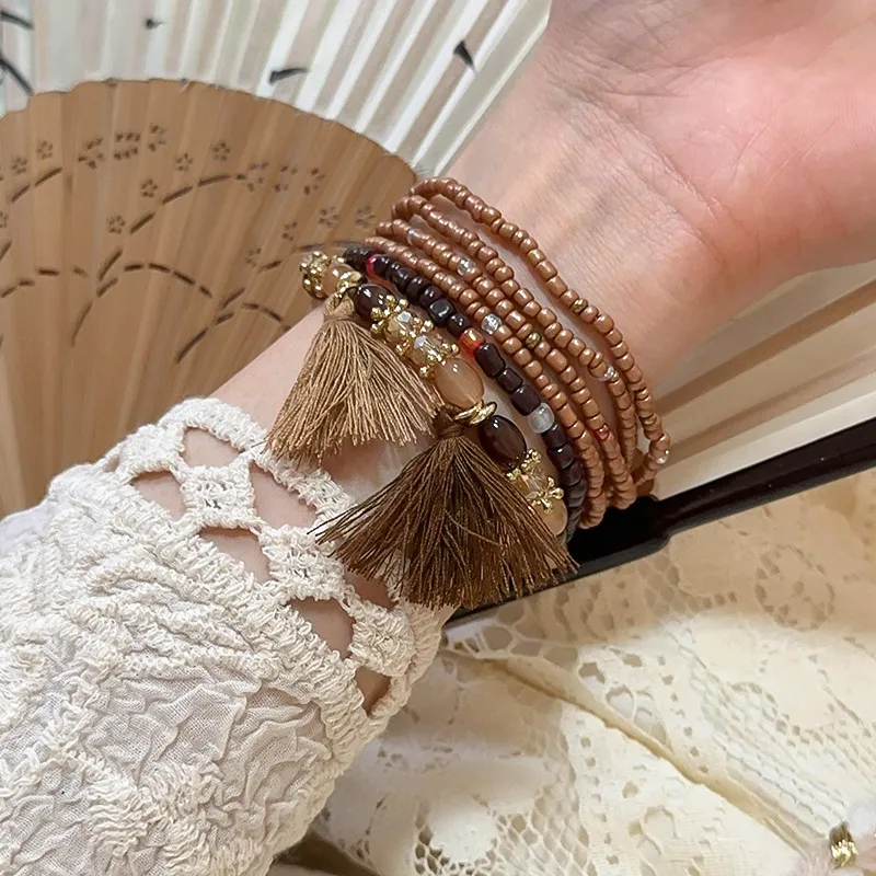 Tassel Rice Bead Bracelet, image 3
