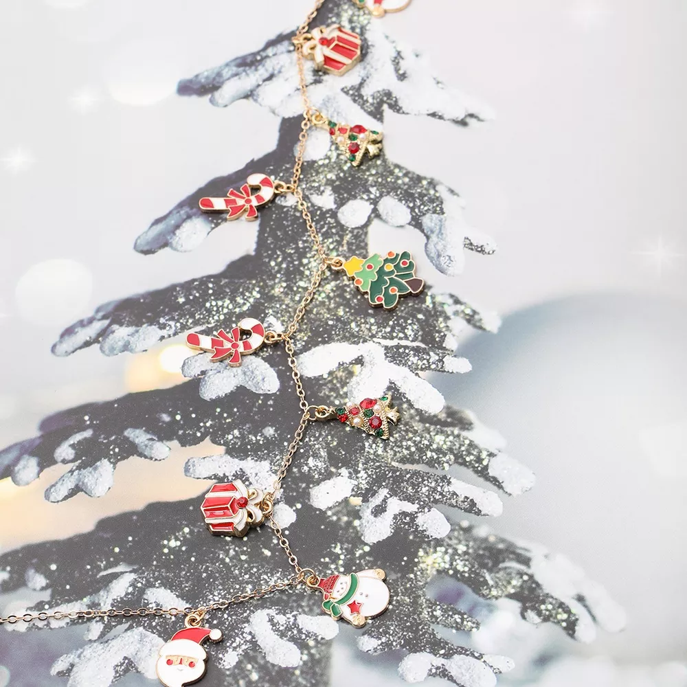 Christmas Charm Alloy Necklace, image 7