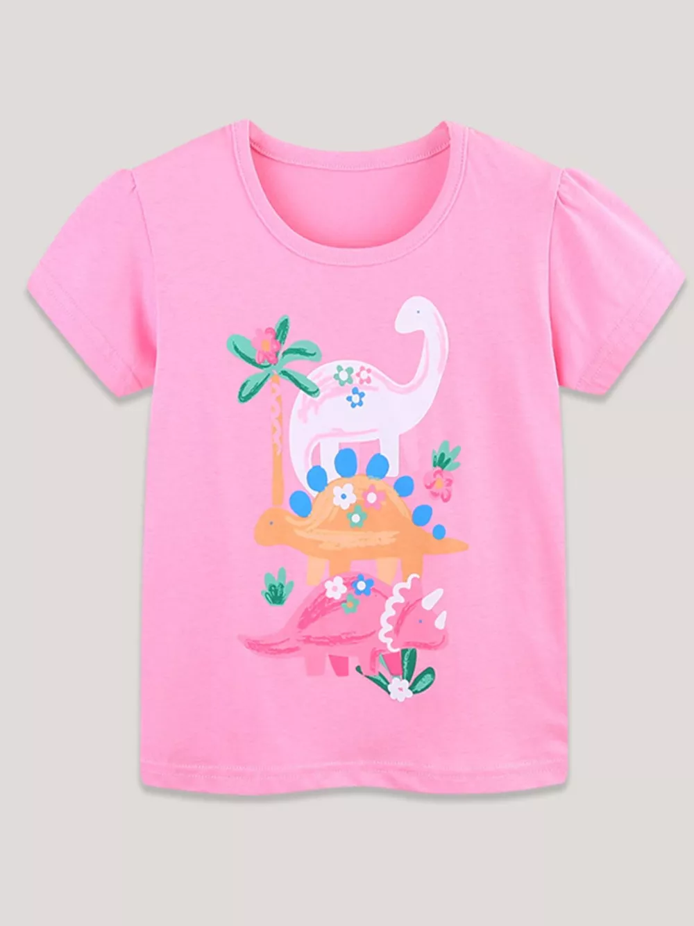 Children's Dinosaur Print Short Sleeve T-Shirt