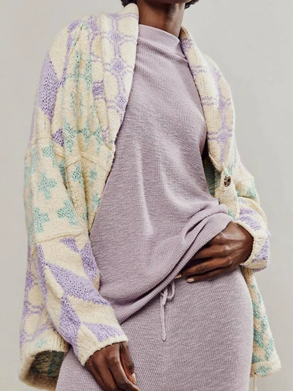 Collared Neck Long Sleeve Cardigan, image 18