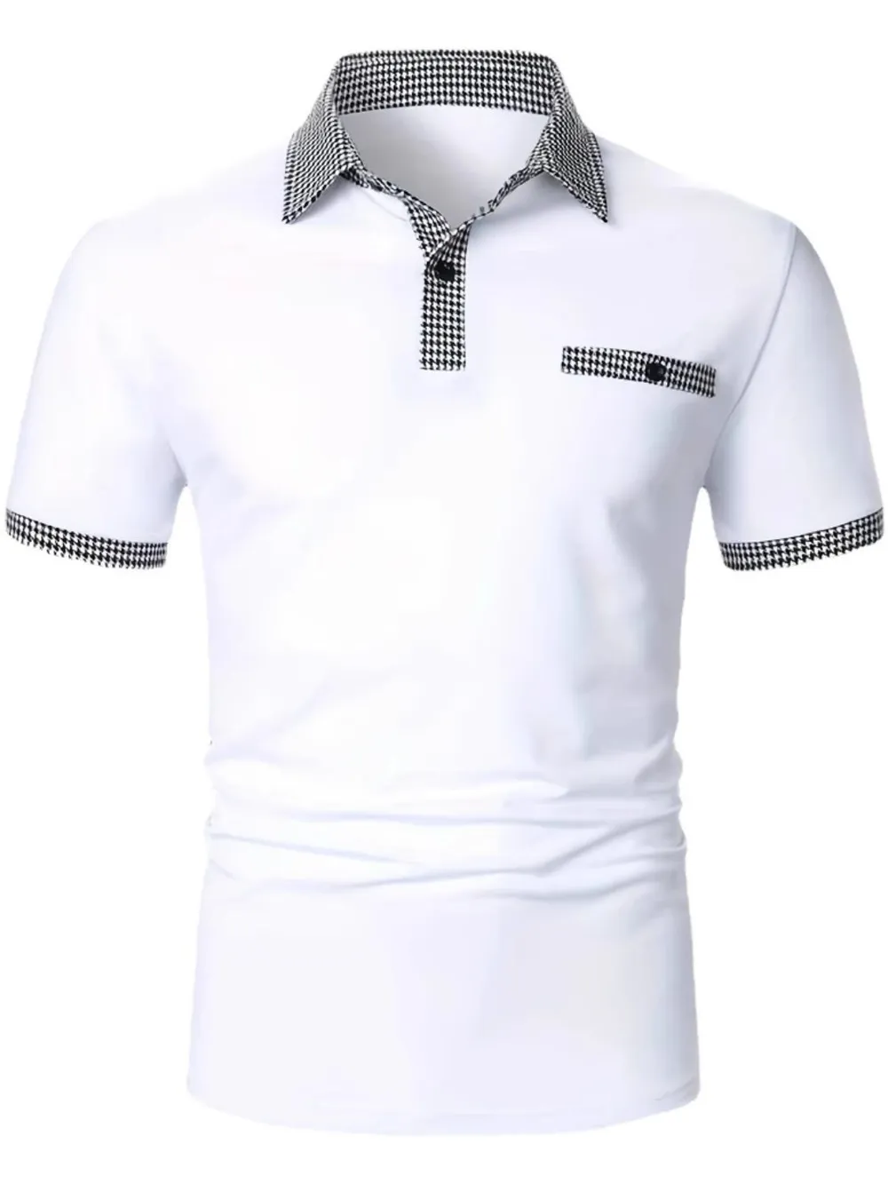Men's Full Size Collared Neck Short Sleeve Polo Plus Size, image 6