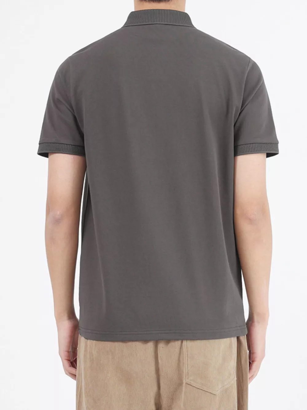 Men's Plus Size Button Detail Short Sleeve Polo, image 6
