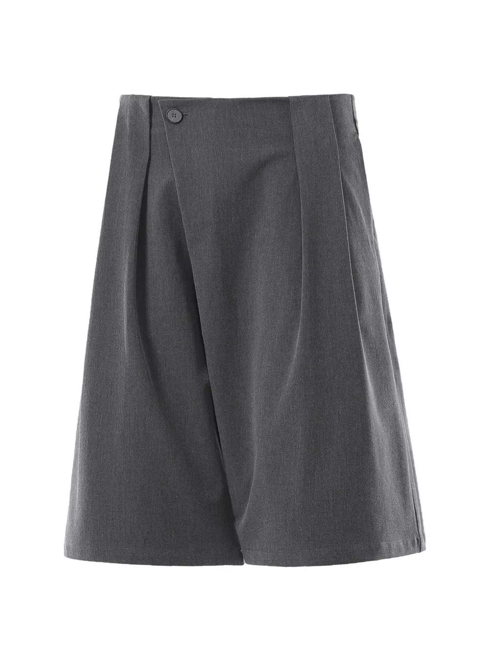 Men's High-Waisted Asymmetric Pleated Capris, image 2