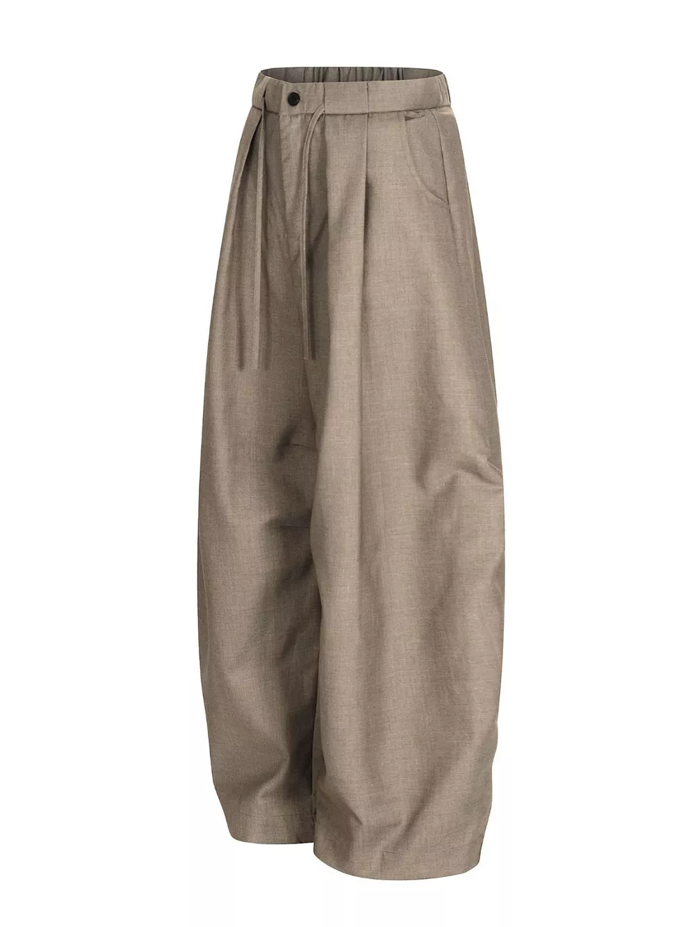 Men's Wide Leg Pleated Pants, image 2