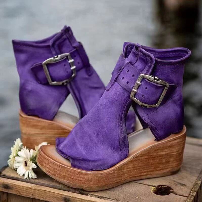 Open Toe Wedge Sandals, image 5
