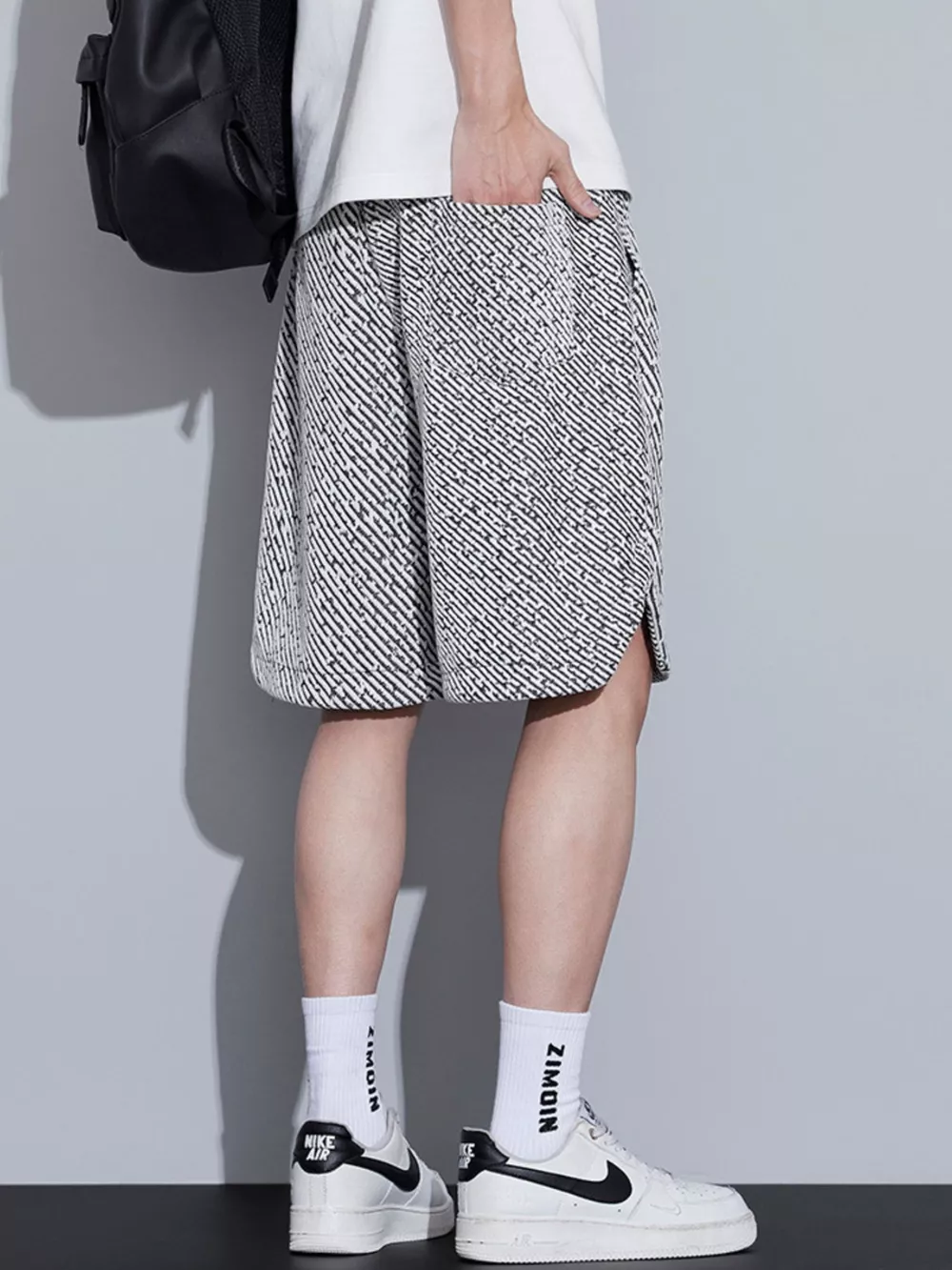 Men's Plus Size Drawstring Loose Fit Shorts, image 9