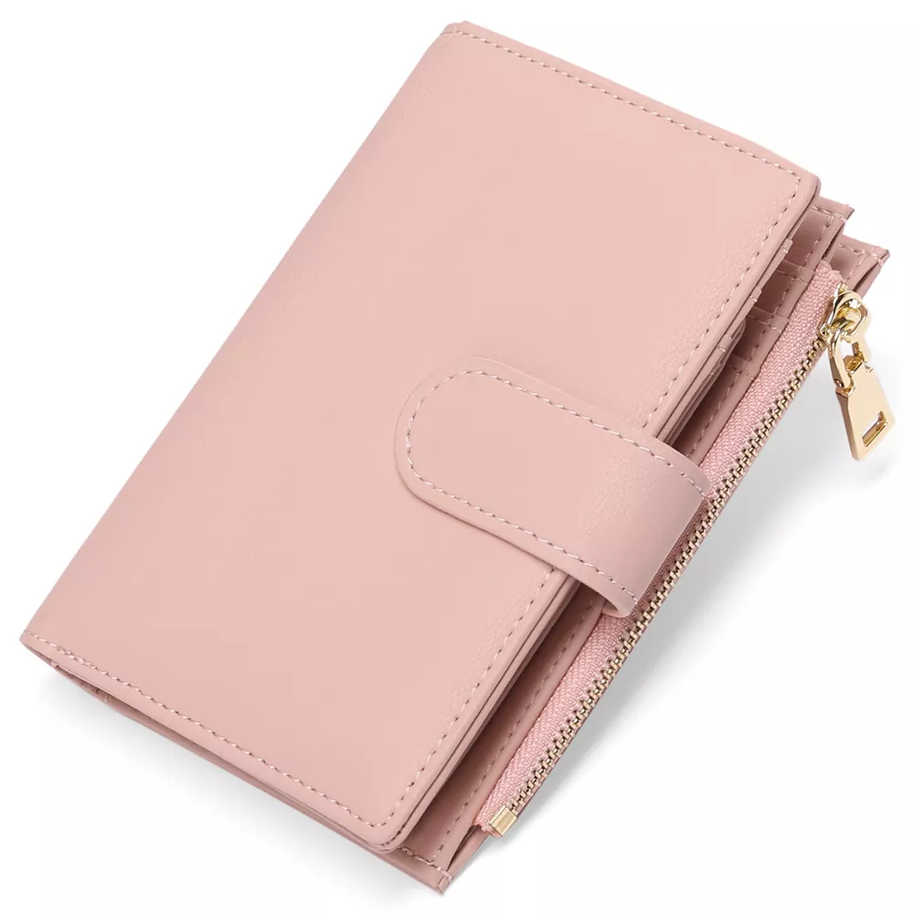Solid Color Leather Wallet, image 3