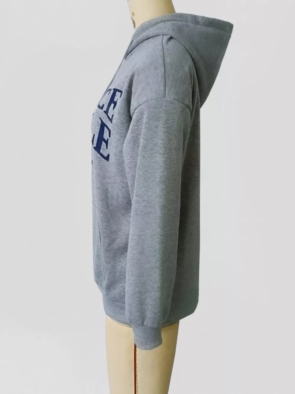 Kangaroo Pocket Drawstring Hoodie, image 3