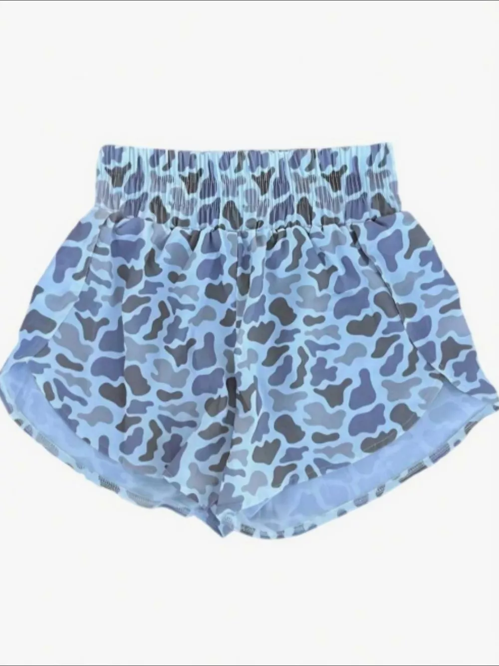 Camo Print Elastic Waist Shorts, image 6