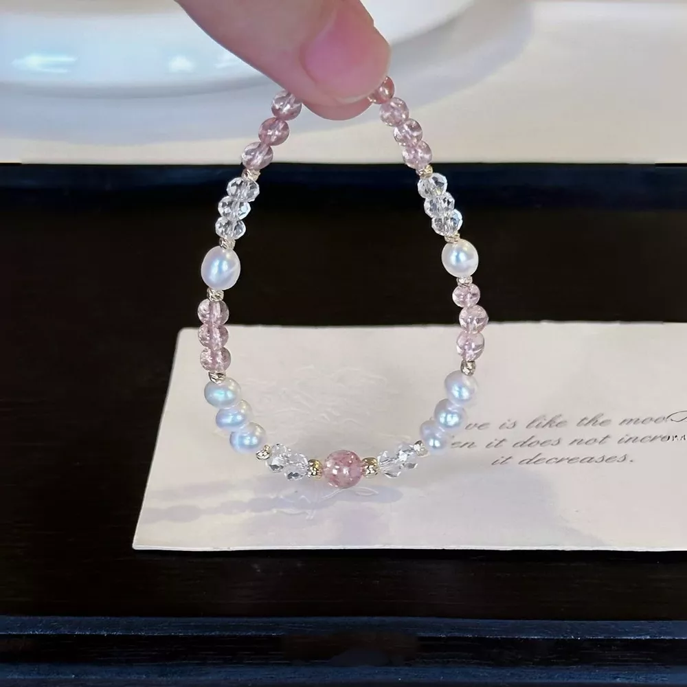 Pearl & Crystal Beaded Bracelet, image 3