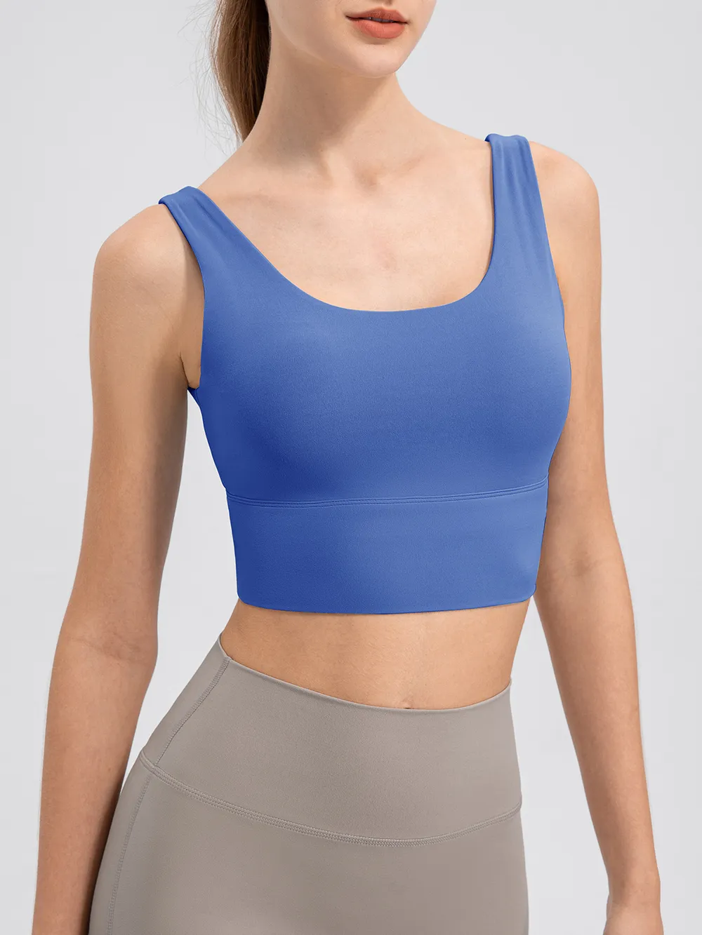 Scoop Neck Wide Strap Active Tank, image 20
