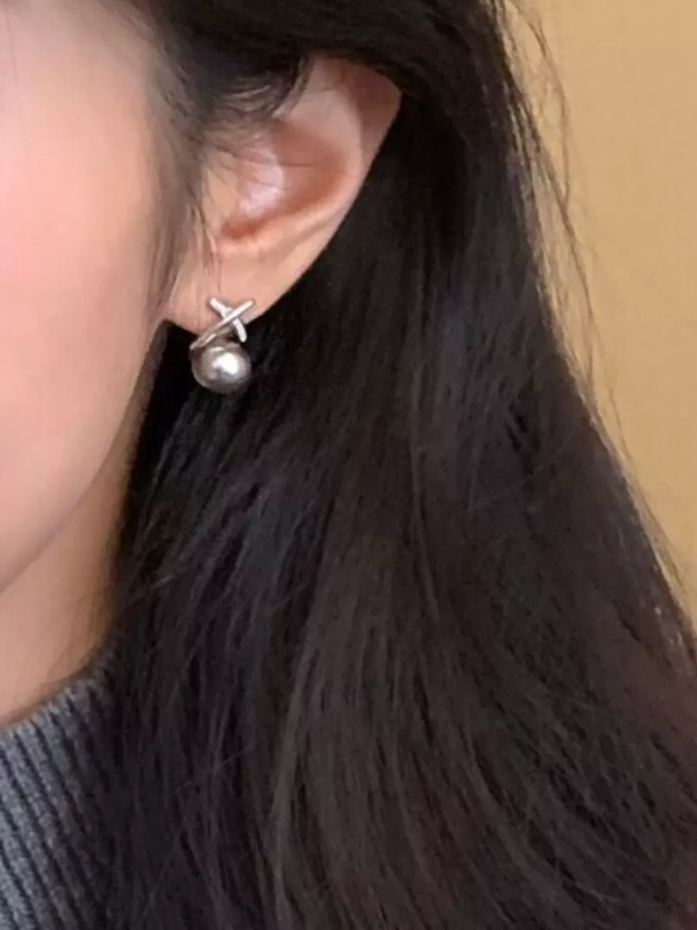 Pearl Stud Earrings, image 4