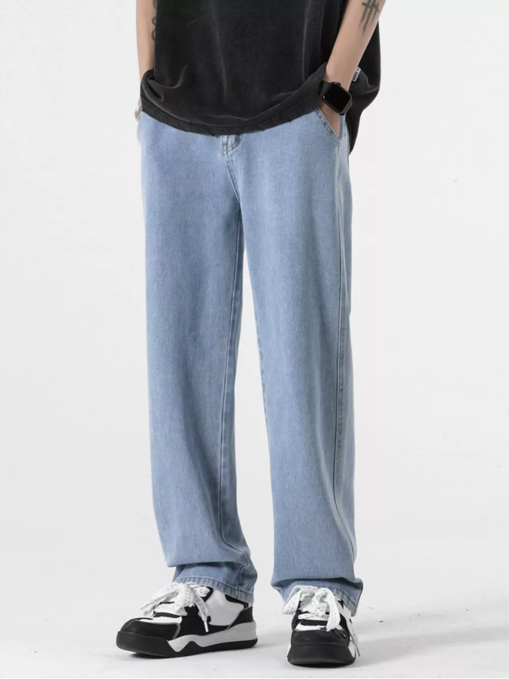 Men's Full Size Pocketed Relaxed Fit Jeans Plus Size, image 12